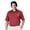 Merlot/Light Khaki, variant on Monterey Club Men's Preston Stripe Texture Golf Polo Shirt #1615