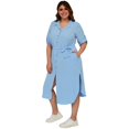 thumbnail image 2 of Vestido largo talla extra, modelo 1765 (Azul) azul 40 Roman Fashion Vestido extra 1765, 2 of 6