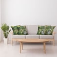 thumbnail image 3 of Ambesonne East Throw Pillow Cover 4 Pack, Trees Foliage Rock Garden, 24", Green White, 3 of 5