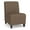 Castillo Brown, variant on Siena Lounge Reception Armless Guest Chair / Walnut Wood Legs / Light Gray