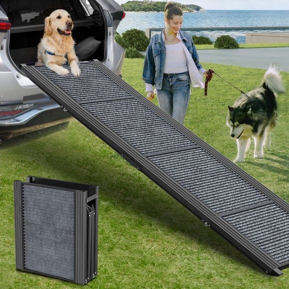 Rampa para perros HerCcreta wigge de 180 cm, plegable, antideslizante, soporta 122 kg