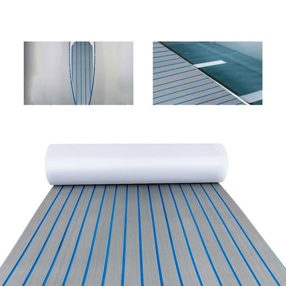 Anti-Skid Mat EVA Foam Faux Teak Boat Decking Sheet Sea Deck Marine Yacht Boat Flooring 95*35"