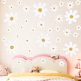 thumbnail image 4 of Daisy Wall Decal Flower Wall Sticker Cute Daisy Sticker White Flower Decal Peel and Stick Floral Wallpaper for Nursery Bedroom Home Decor 12 Sheets White, 4 of 6