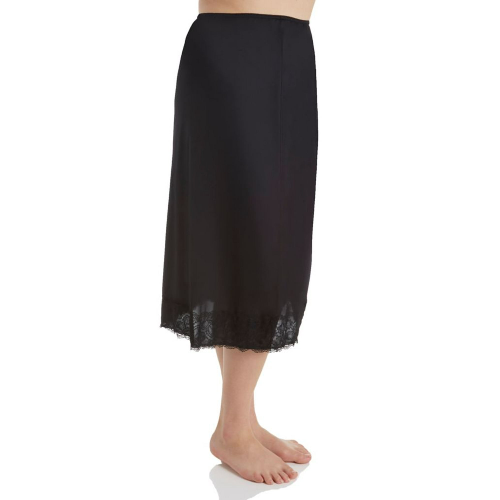 Black lace half slip deals