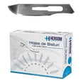 thumbnail image 1 of Hojas P/ Bisturí No. 21 Alto Carbón Hergom 100 Piezas, 1 of 1