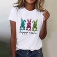 thumbnail image 2 of Camiseta de Cuello Redondo de Impresión de Pascua de Moda de Primavera Y Verano para el Uso Diario, 2 of 5