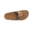 thumbnail image 2 of Womens Tommy Hilfiger Giulio Flat Slide Sandals, Gold Multi, 2 of 5