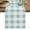 Light Blue, variant on Sage Green Plaid Table Runner, Spring Farmhouse Buffalo Checkered Washable Cotton Linen Table Runners 48 Inches Long, Dresser Scarf Runner for Nightstand/Coffee/End Tables 13''x48''