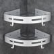 thumbnail image 1 of Estante de baño, estante de ducha de esquina sin taladrar, accesorios de baño, organizador de ducha, almacenamiento, estantes de baño, adhesivo de aluminio, 1 of 4