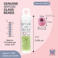 thumbnail image 3 of Miyuki Delica Seed Beads – Size 11/0 (1.6 mm), DB0169, Opaque Chartreuse AB, 7.2 g, Approx. 1440 Beads, 3 of 7
