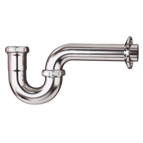 Keeney  1-1/2 in. Dia. Chrome Plated  Brass  P Trap