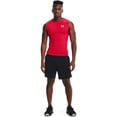 thumbnail image 3 of Under Armour Men's HeatGear Armour Compression Sleeveless Shirt 1361522-100 White, 3 of 4