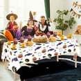 thumbnail image 6 of Pompotops Halloween Disposable Tablecloth Plastic Rectangular Table Cover Halloween Party Tablecloth, 6 of 8