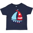 thumbnail image 3 of Inktastic Sailing Boat, Sailor, Sailing, Sails, Boat, Ship Boys Toddler T-Shirt, 3 of 5
