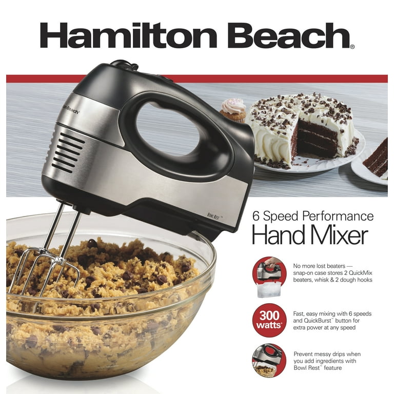 Hamilton Beach 6-Speed Performance Hand Mixer - Black