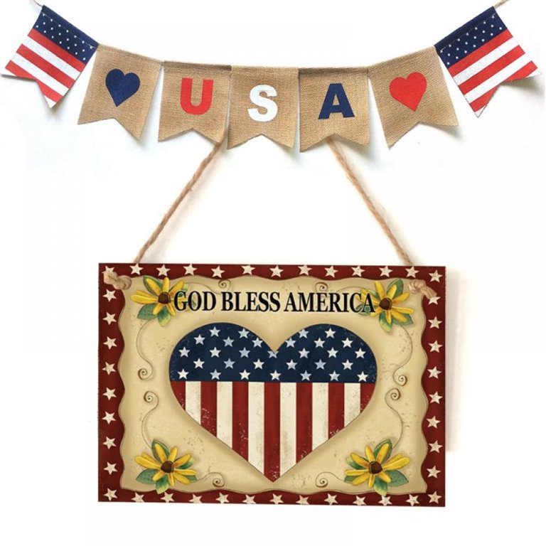 Buy: Love the USA Fourth of July Art Patriotic Kitchen