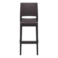 thumbnail image 2 of Compamia Jamaica Tabouret de Bar de Patio en Résine Aspect Osier - Ensemble de 1, Brun, 2 of 10