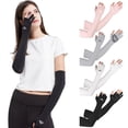 thumbnail image 4 of Manchons de Bras Rafraîchissants avec Doigts Ergonomiques Hommes Femmes Protection Solaire UV Manchons de Bras Longs Couvre, 4 of 8