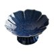 thumbnail image 5 of Cuenco de cerámica con base para encimera de cocina, cuenco decorativo, bandeja para frutas de estilo rústico. azul, 5 of 9