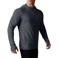 thumbnail image 2 of BiZtdJrK Mens UPF 50+ Full Zip Up Sun Protection Hoodie Jacket Lightweight Long Sleeve UV Shirts with Thumb Holes for Hiking Fishing Dark Gray XXXXL, 2 of 8