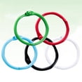 thumbnail image 6 of WORGEOUS 100pcs Metal Loose Leaf Binder Rings Multi-purpose Snap Ring Loose Paper Notebook Rings Keychain Rings, 6 of 8