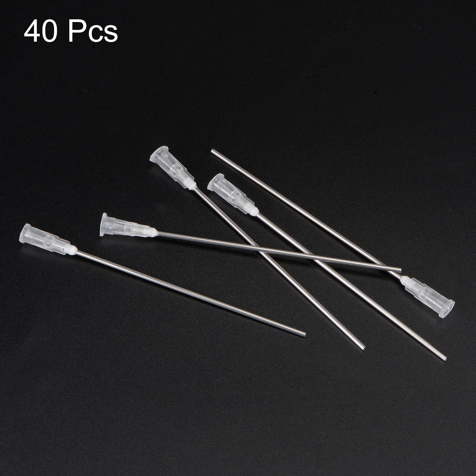 Uxcell Blunt Tip Dispensing Needle for Liquid Glue Gun, 16G 3-1/5", 40 Pcs (White)