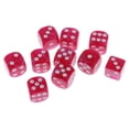 thumbnail image 1 of Juego de Dados de 6 Lados Zulema 10 Piezas Color Rosa Rojo, 1 of 5