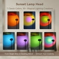 thumbnail image 5 of MEHOOM Sunset Standing Floor Lamp with Ocean Wave Effect, 360° Rotation, 7 Color Filters, Boho Decorative Lamp for Living Room & Bedroom, 5 of 11