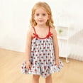 thumbnail image 2 of Wxirdiow Robe pour Enfants Robe d'Été pour Filles Robe à Manches Courtes avec Motif Simple et Stylé et Nœud Papillon Bleu Pâle Taille, 5-6 Ans, 2 of 6