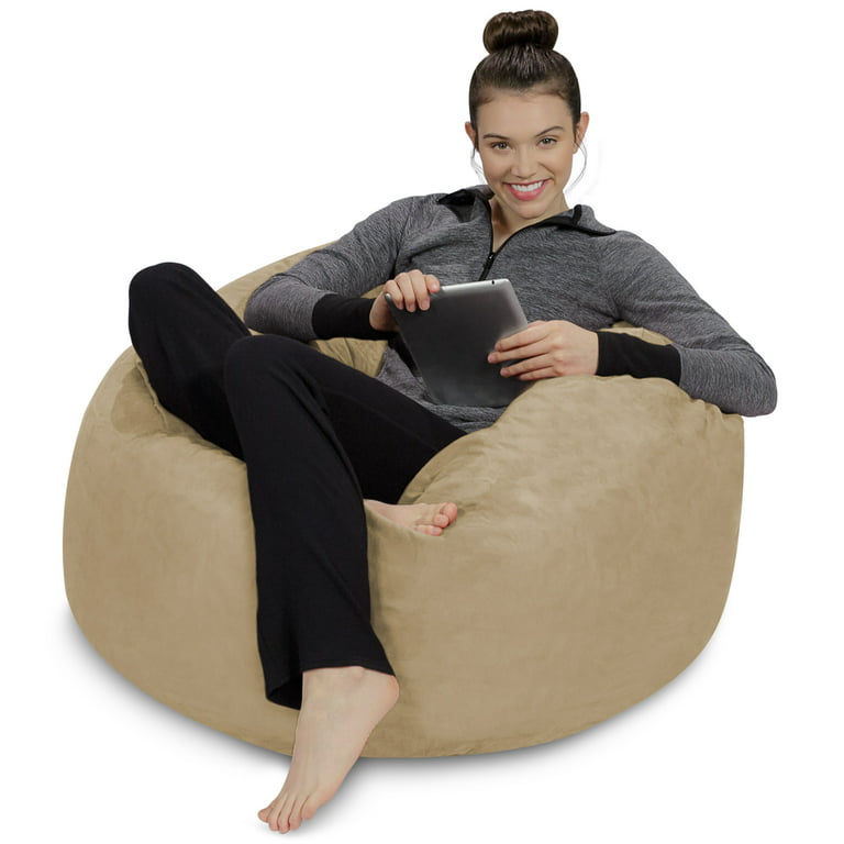 Sofa Sack Bean Bag Chair, Memory Foam Lounger with Microsuede