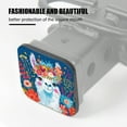 thumbnail image 3 of Hitch Cover Fits For 2-Inch Hitch,Llama'S Sweet Look With A Colorful Flower Wreathrubber Trailer Hitch Cover Tube Plug Insert,Car Exterior Accessories, Receiver Tube Hitch Plug, 3 of 6