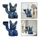 thumbnail image 5 of 2 piezas resina reloj soporte perro estatuilla hogar noche pendiente pendiente bandeja azul oscuro Hugo Ver soporte de exhibición, 5 of 8
