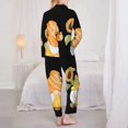 thumbnail image 6 of Goofa Hello Spring Sunflower Gnomes Printed Women’s 2 Piece Pajama Set Super,Pajamas Women's Long Sleeve Sleepwear Soft Button Down Loungewear Pjs Lounge Set Nightwear-XX-Large, 6 of 9