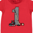 thumbnail image 3 of Inktastic First Birthday Red Hockey Baby Fleece Romper, 3 of 4
