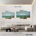 thumbnail image 4 of Elephant Stock Wispy Clouds Wall Art - Horizontal Multi Panel Canvas - Living Room Wall Decor - Abstract Multi Panel - Teal And Yellow Decor By Silvia Vassileva - 84" x 54", 4 of 8