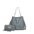 thumbnail image 2 of MKF Collection Callise Vegan Leather Women's Bucket Bag & Wristlet Wallet 2-Piece Set by Mia K. - Denim, 2 of 2