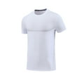 thumbnail image 2 of TKYCMSUAKI Mens Sport Shirts Breathable Quick Dry Athletic T Shirt Short Sleeve Crewneck Solid T-Shirts Running Workout Gym Tops, 2 of 4