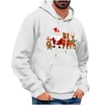 thumbnail image 2 of EchfiProm Mens Graphic Hoodies Pullover Christmas Santa Hooded with Pockets Xmas Sweatshirt for Men Winter M, 2 of 4