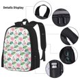 thumbnail image 3 of Easygdp Lotus Flower Mochila para Niños y Niñas con Set de Caja de Almuerzo y Estuche para Lápices 3 en 1, Mochila Escolar Estampada para Adolescentes, 3 of 7