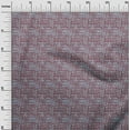 thumbnail image 3 of oneOone Cotton Cambric Maroon Fabric Geometric Craft Projects Decor Fabric Printed By The Yard 56 Inch Wide, 3 of 4