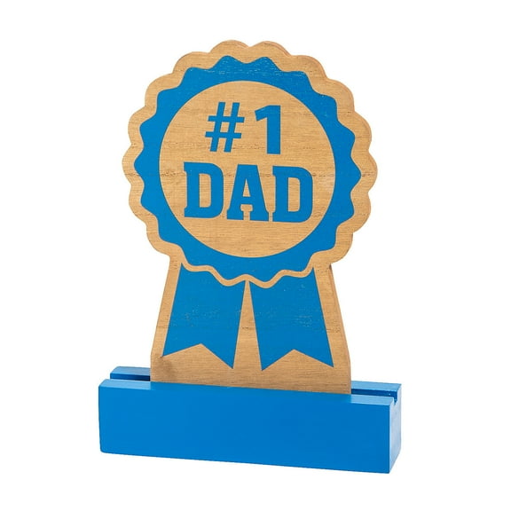 Fun Express Father's Day Award Ribbon Tabletop Sign