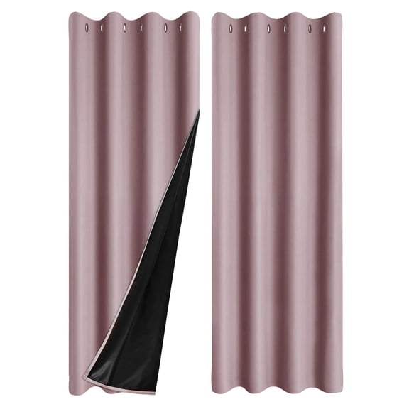 Curtains For Living Room Thermal Insulated Window Drapes With Top Room Darkening Panels For Bedroom Noise Reducing Draperies In Modern Solid Design Heavy Curtains Closet Curtains for Bedroom