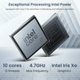 thumbnail image 4 of Lenovo V15 G3 Business Windows 15.6 inch FHD Laptop, Intel Core i7-1255U, 24GB RAM, 1TB SSD, Black, 4 of 6