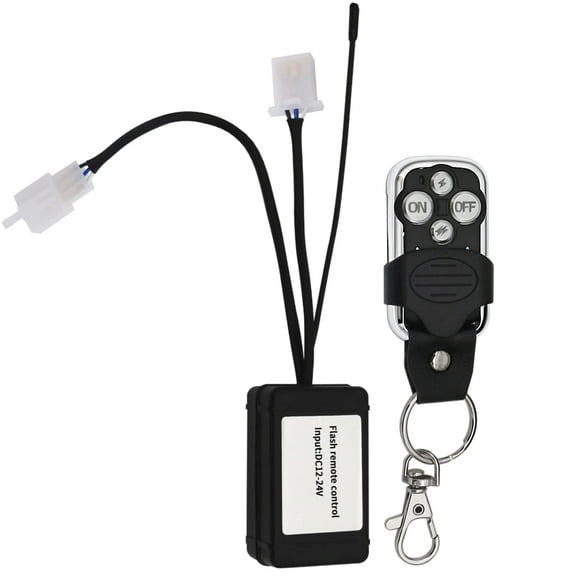 Remote Control Switch Controller ON/Off Strobe Wiring Kit fit for Wiring Harness Kit