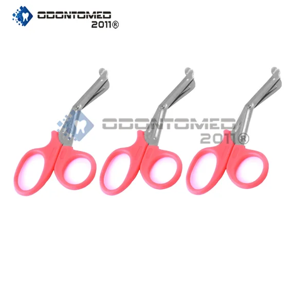3 Emt Utility Scissors Shears 5.5" Pink Colored