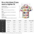 thumbnail image 3 of Colorful Pineapple Pattern Men's 3d Print Casual Button Down Shirts, Novelty Hawaiian Short Sleeves 2xl, 3 of 8