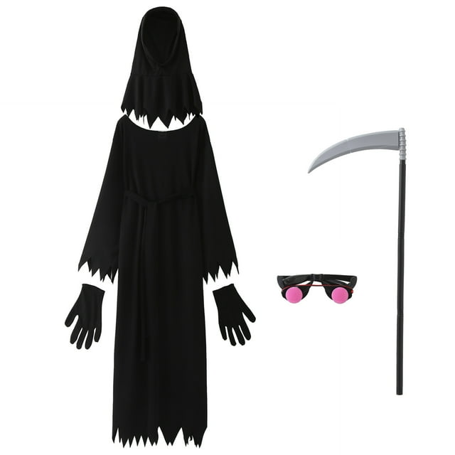 FhsagQ Tenues pour Petits Garçons Taille 10 Noël Garçons Yeux Rouges Lumineux Robe Cape Noire Enfants Effrayants pour Tout-Petits Tenues d'Hiver Garçon 3T-4T 4T-5T Noir 12-13 Ans