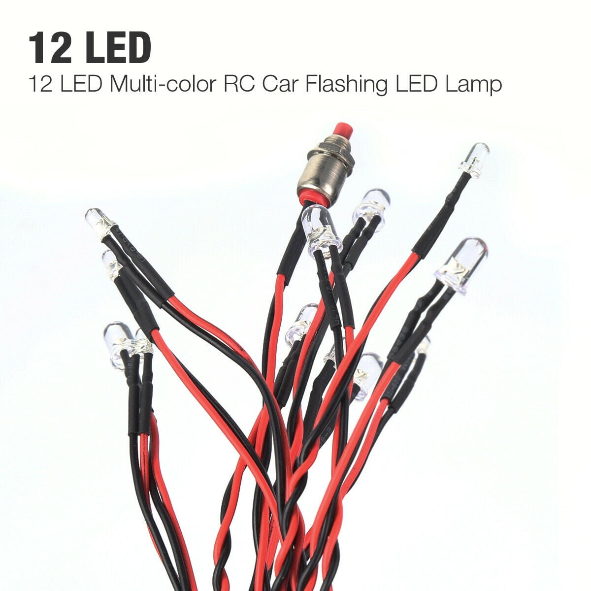 US RC LED Light Kit Brake+Headlight+Signal 2.4G PPM FM For HSP 1:10 Car truck