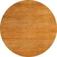 thumbnail image 1 of Ahgly Company Machine Washable Indoor Round Abstract Orange Red Area Rugs, 8' Round, 1 of 7