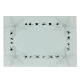 thumbnail image 1 of Spider Web Cutting Board, Creepy Framework with Arachnid Venom Poison Trap Cartoon Style Monochrome Print, Decorative Tempered Glass Cutting and Serving Board, Small Size, Black White, by Ambesonne, 1 of 1